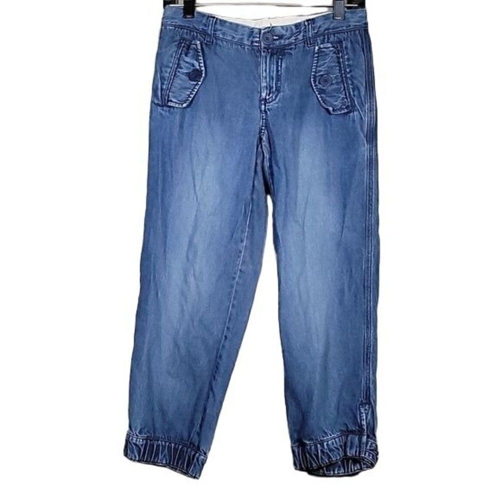 GAP Button Pocket Denim Capris Sz 0 - Picture 1 of 10
